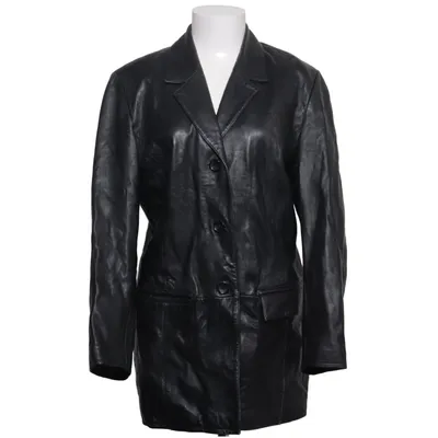 Leather blazer (Black) from Big L Leather, Polyester