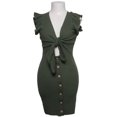 Jurk (Groen) van My Look Katoen, Elastaan