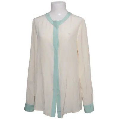 Blouse (Beige, Green) from Soluzione Silk