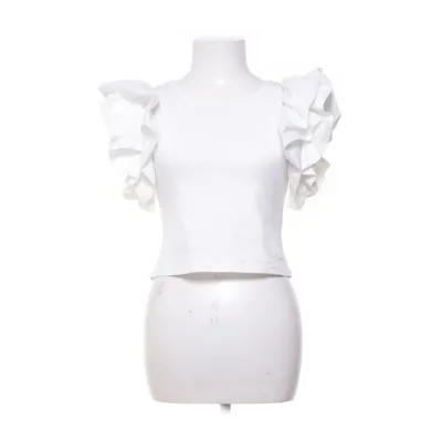 Crop top (White) from Antonello Serio Cotton, Elastane, Polyester
