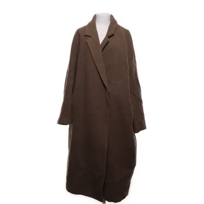 Frakke (Brun) fra H&M Akryl, Polyamid, Polyester, Uld