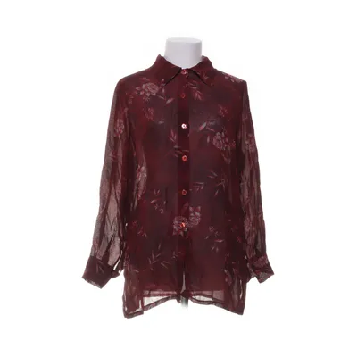 Shirt (Red, Multicolored) from Jofrati Polyester