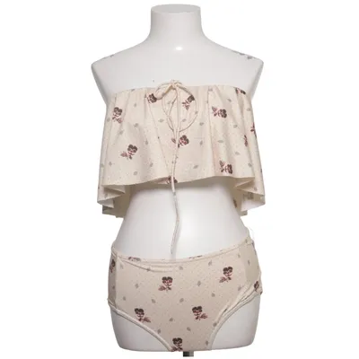 Bikini (Beige, Flerfärgad) från Ganni Swimwear Elastan, Polyester