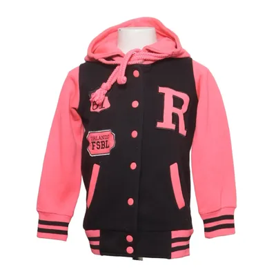 Collegejacka (Svart, Rosa) från Urban Kids Bomull, Polyester