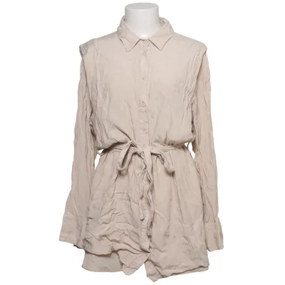 Skjortklänning (Beige) från Dilvin Basic Lyocell, Polyester, Viskos, Ull