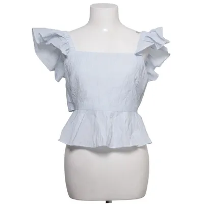 Top (Blauw) van H&M Trend Katoen, Polyamide, Elastaan