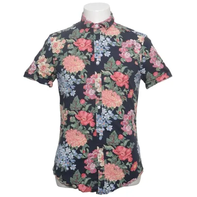 Korte mouwen shirt (Zwart, Meerkleurig) van ASOS Design Katoen, Elastaan