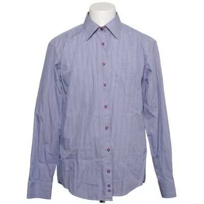 Shirt (Blue, White) from Lapidus Cotton