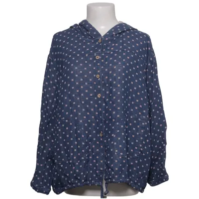 Blouse (Blue, White, Red) from Buykud Cotton, Linen