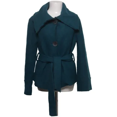 Coat (Blue) from Vestino Polyester, Wool