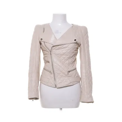 Bikerjacka (Beige) från By Malina Collection Skinn