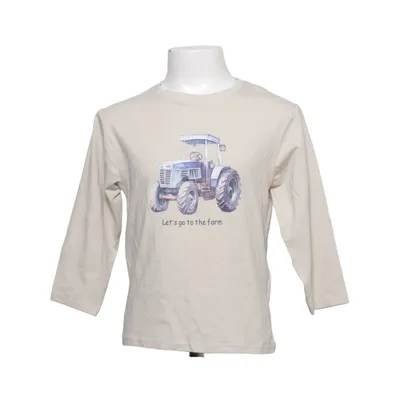 Långärmad t-shirt (Beige) från Name It Ekologisk bomull, Återvunnen bomull