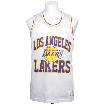 Basketball shirt (White, Yellow, Purple) from Mitchell & Ness