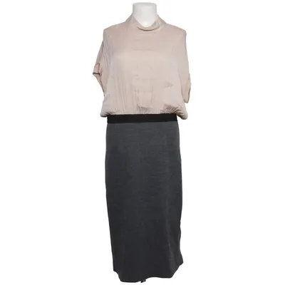 Dress (Beige, Gray) from By Malene Birger Elastane, Polyester, Silk, Wool