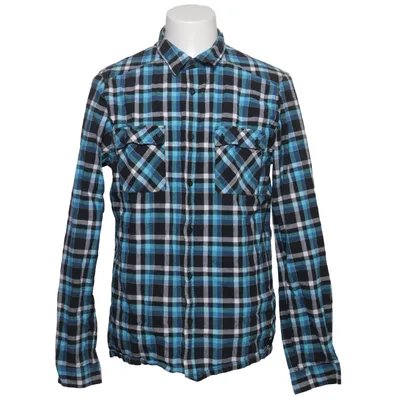 Chemise en flanelle (Bleu, Noir, Blanc) de Warp Coton