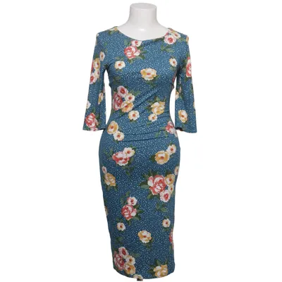 Robe (Bleu, Multicolore) de Top Vintage Élasthane, Polyester
