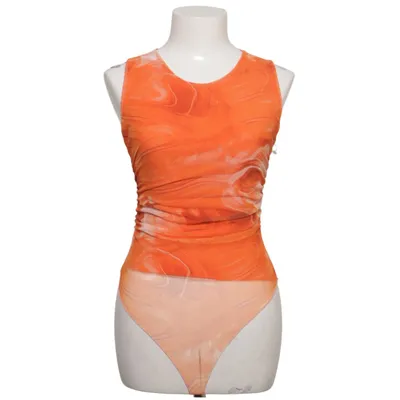 Body (Orange, White) from L&S Elastane, Polyamide