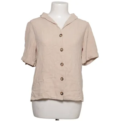 Kortärmad skjorta (Beige) från Mandarin Linne