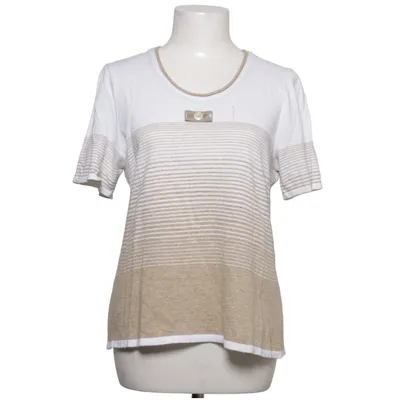T-shirt (Blanc, Beige) de Griffon Acrylique, Coton