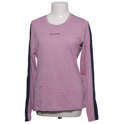 Langærmet t-shirt (Lilla, Sort) fra Dilling Merinould