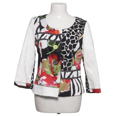 Blazer (White, Multicolored) from Alexo Cotton, Elastane, Polyamide