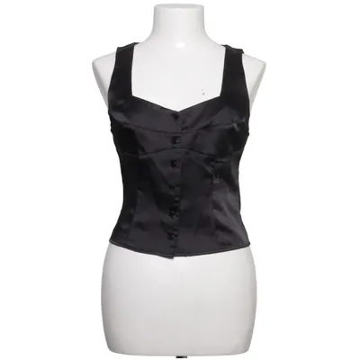 Tanktop (Zwart) van Topshop Elastaan, Polyester