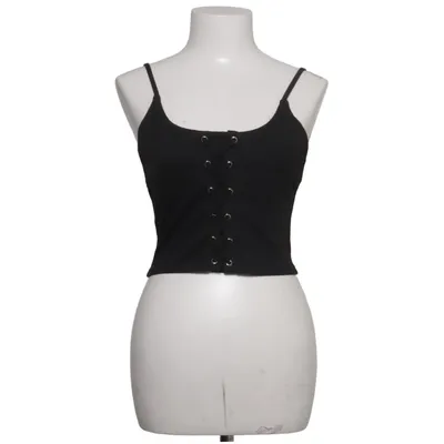 Crop top (Svart) från Yoins Bomull, Polyester