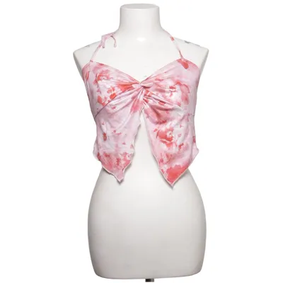 Haltertop (Roze, Rood, Wit) van Shein Elastaan, Polyester