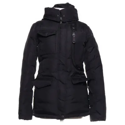 Donsjack (Zwart) van Hollies Katoen, Dons, Veer, Bont, Nylon, Polyester
