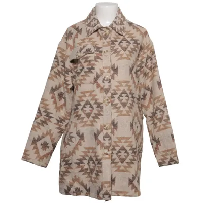 Oberhemd (Beige, Braun) von The Slow Label Polyester, Wolle