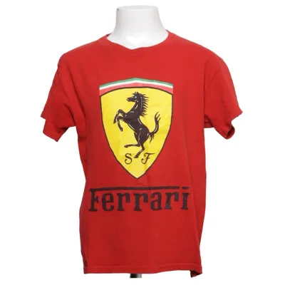 T-shirt (Röd, Svart, Gul) från Ferrari Bomull