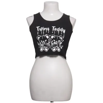 Crop top (Noir) de Romwe Polyester