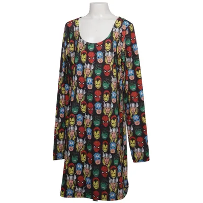 Robe (Noir, Multicolore) de Marvel Comics Élasthane, Polyester
