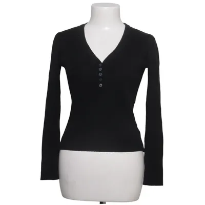 Henley T-shirt (Sort) fra Edited Bomuld, Elastan, Viscose