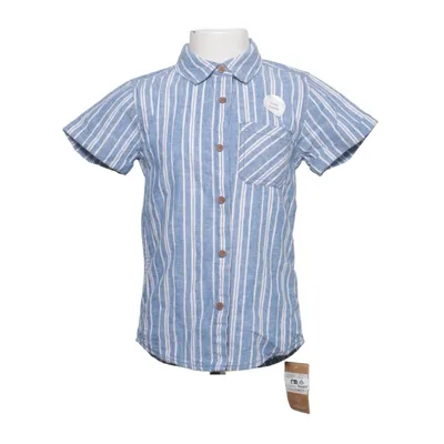 Kortärmad skjorta (Blå, Vit) från Mothercare Bomull, Linne