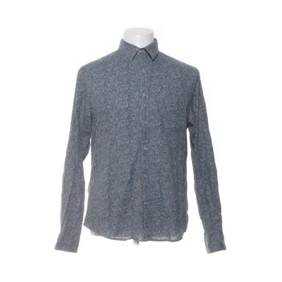 Skjorta (Blå, Grå) från Dressmann Bomull, Linne