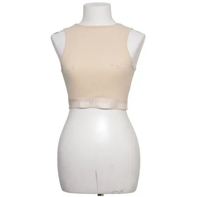 Crop top (Beige) from Les Benjamins Elastane, Polyester