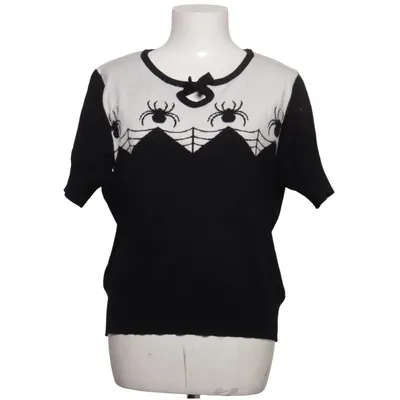 Top (Zwart, Wit) van Hell Bunny Polyamide, Polyester, Viscose