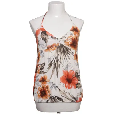 Halterneck top (Beige, Flerfarvet) fra Vergi Elastan, Viscose