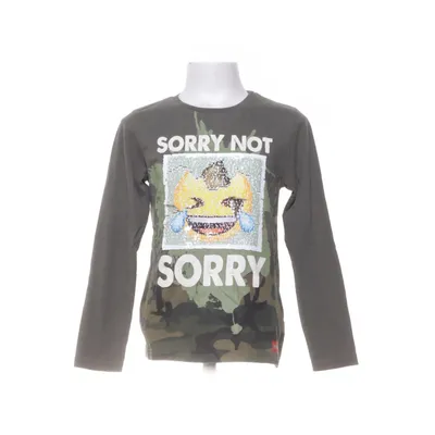 Långärmad t-shirt (Grön, Flerfärgad) från Emoji Bomull