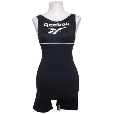 Træningsdragt (Sort, Hvid) fra Reebok Elastan, Polyamid