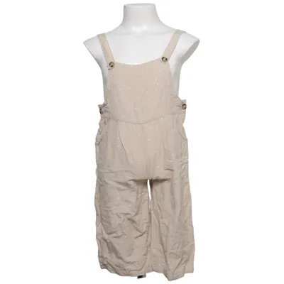 Hängselbyxor (Beige, Vit) från Anko Bomull, Linne, Viskos