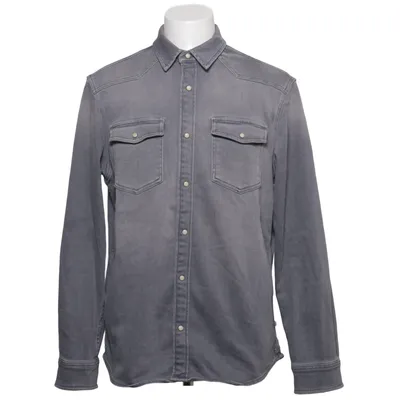 Denim blouse (Grijs) van Blue Ridge Katoen, Elastaan, Polyester