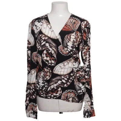 Wikkelblouse (Zwart, Wit, Bruin) van Limited Edition KappAhl Viscose
