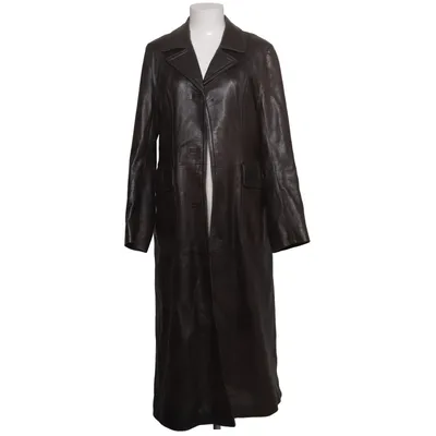 Leather coat (Brown) from Baldini Leather, Viscose