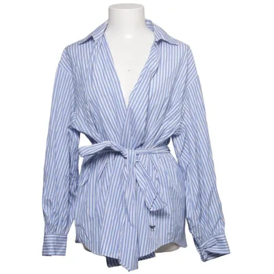 Wikkelblouse (Blauw, Wit) van Weekend MaxMara Katoen