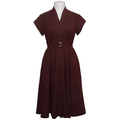 Jurk (Rood) van Emmy Elastaan, Polyester, Viscose