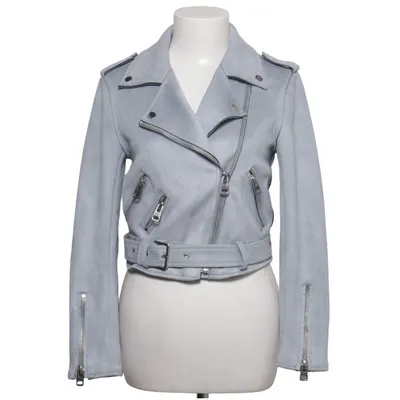 Bikerjacka (Grå) från Zara Basic Outerwear Elastan, Polyester