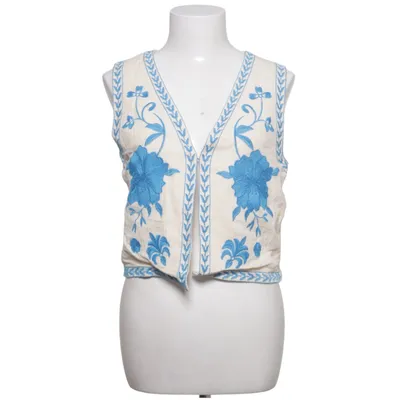 Gilet (Beige, Blauw) van Drôle de Copine Katoen