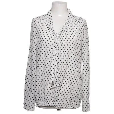 Pussy bow blouse (White, Black) from Van Den Bergh Polyester